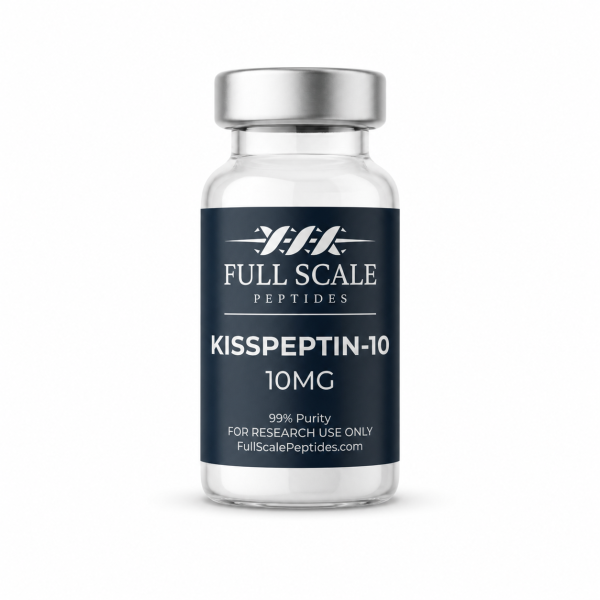 Kisspeptin-10 10mg research peptide vial lyophilized Full Scale Peptides