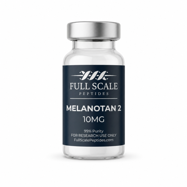 Melanotan 2 10mg research peptide vial lyophilized 99% purity Full Scale Peptides