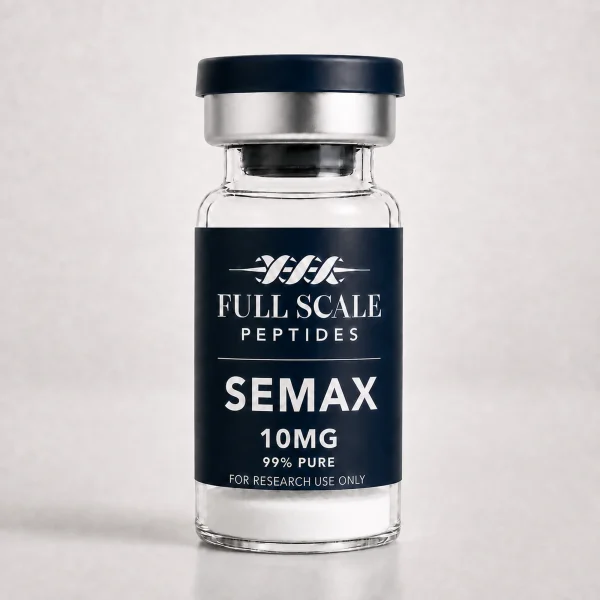 Full Scale Peptides Semax 10mg research peptide vial, lyophilized powder, third-party tested